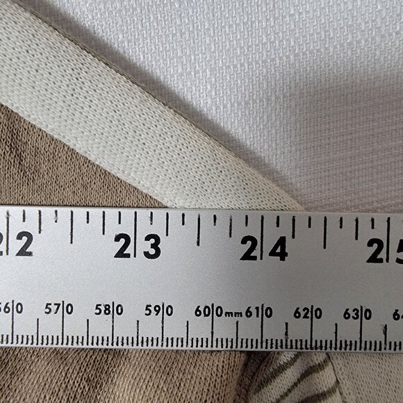 Todays News Men Designer Sweatshirt Sz L 1/4 Button & Tie Pullover Beige Classic - Picture 8 of 15